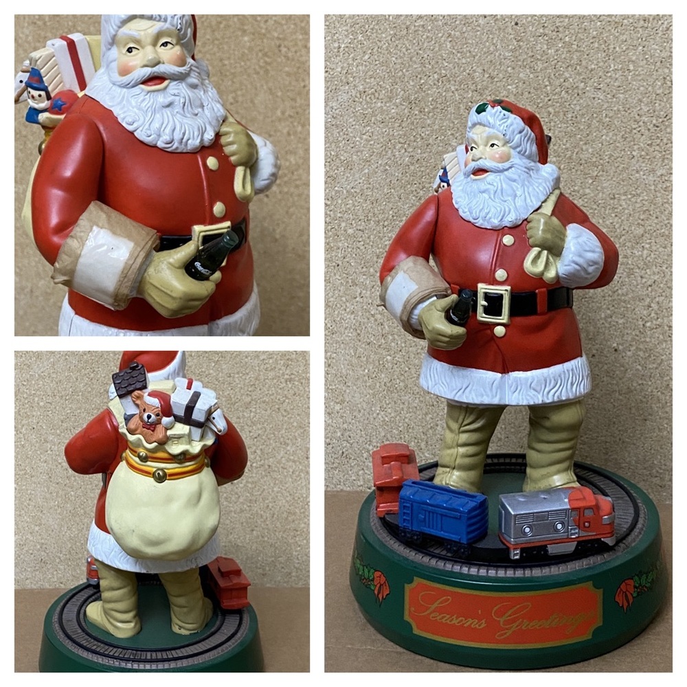 Coca Cola Santa Claus Mechanical Ertl Bank 1st in the Series‎ Moving Train.